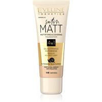 Eveline Cosmetics Satin Matt mattifying foundation with snail extract shade 103 Natural 30 ml
