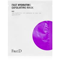 Face D Fast Hydrating exfoliating face sheet mask 17 ml