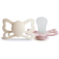 FRIGG Butterfly Size 2:6-18 months dummy Cream/Blush 2 pc
