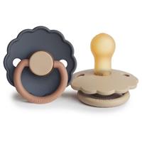 FRIGG Daisy Size 1:0-6 months dummy Aurora/Croissant 2 pc