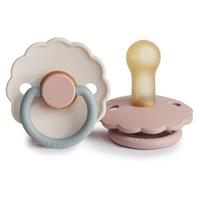 FRIGG Daisy Size 2:6-18 months dummy Blush/Cotton candy 2 pc