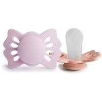 FRIGG Lucky Size 1:0-6 months dummy Soft Lilac/Pretty in Peach 2 pc