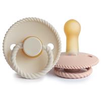 FRIGG Rope Size 2:6-18 months dummy Blush/Cream 2 pc