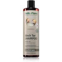 Folk & Flora Birch Tar deep-cleansing shampoo for dry and itchy skin 400 ml