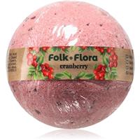 Folk & Flora Cranberry bath bomb 130 g