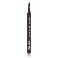 flormar Midnight Matte Eyeliner eyeliner with felt tip with matt effect shade 02 Brown 1 ml