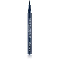 flormar Midnight Matte Eyeliner eyeliner with felt tip with matt effect shade 03 Dark Blue 1 ml