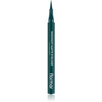 flormar Midnight Matte Eyeliner eyeliner with felt tip with matt effect shade 04 Green 1 ml