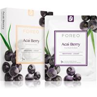 FOREO Farm to Face Sheet Mask Acai Berry antioxidant sheet mask 3x20 ml