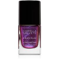 Gabriella Salvete Longlasting Enamel long-lasting nail polish with glitter shade 11 Juicy Plum 11 ml