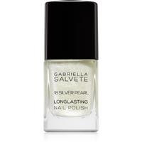 Gabriella Salvete Longlasting Enamel long-lasting nail polish with glitter shade 18 Silver Pearl 11 ml