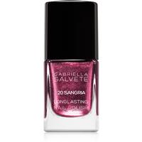 Gabriella Salvete Longlasting Enamel long-lasting nail polish with glitter shade 20 Sangria 11 ml