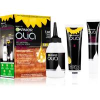Garnier Olia Big Kit permanent hair dye shade 7.40 Intense Copper 1 pc