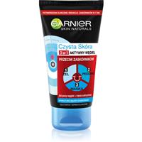 Garnier Pure Active 3-in-1 black face mask with activated charcoal for blackheads and acne 150 ml
