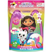 Gabby's Dollhouse Colour Bath Tabs colourful fizzy bath tablets 3y+ 9x16 g