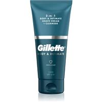 Gillette Body&Intimate 2in1 Shave Cream groin shaving product with cleansing emulsion for men 150 ml