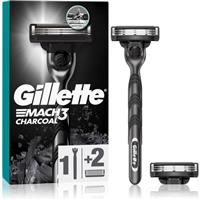 Gillette Mach3 Charcoal razor + replacement heads 2 pc