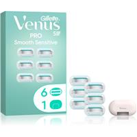 Gillette Venus PRO Smooth Sensitive replacement blades + protective cover 6 pc