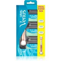 Gillette Venus Deluxe Smooth Sensitive Rosegold razor + replacement heads 3 pc