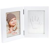Happy Hands Double Frame Small baby imprint kit White 10 cm x 15 cm + 13 cm x 17 cm 1 pc