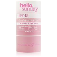 hello sunday the shimmer one mineral glow stick protective mineral stick for sensitive areas SPF 45 20 g