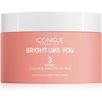 ICONIQUE Professional BRIGHT LIKE YOU Colour & Shine Protection Mask restoring protective mask for colour-treated hair 200 ml