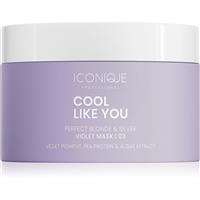 ICONIQUE Professional COOL LIKE YOU Perfect Blonde & Silver Violet hair mask neutralising yellow tones 200 ml
