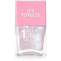 Nails Inc. Its Topless gel nail polish with long-lasting effect shade Kat Baby Pink Iridescent 14 ml