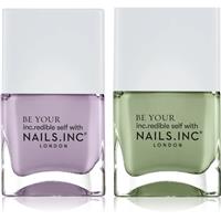 Nails Inc. Summer Matcha Mood Duo nail polish set