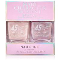 Nails Inc. 45 Second Speedy Gloss nail polish duo-pack shade Main Character Moment 2x14 ml