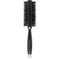 Janeke Black Line Tumbled Wood Hairbrush 55mm round hairbrush with nylon and boar bristles 1 pc