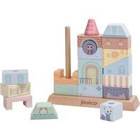 Jouco The Wildies Family Stacking Houses activity toy wooden 12 m+ 20 pc