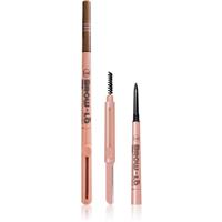 J.Cat Beauty Brow-LA eyebrow pencil with brush shade 102 Warm Caramel 0.08 g