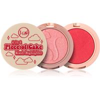 J.Cat Beauty 2 In 1 Piece Of Cake blusher with illuminator shade 105 One in a Melon! 12.1 g