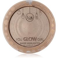 J.Cat Beauty You Glow Girl baked highlighter shade 104 Crystal Sand 8.5 g