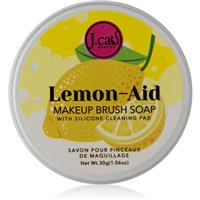 J.Cat Beauty Lemon-Aid solid cleanser for makeup sponges and brushes 30 g