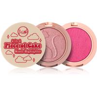 J.Cat Beauty 2 In 1 Piece Of Cake blusher with illuminator shade 104 Having Fairy Good Day 12.1 g