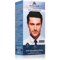 Kallos Glow Lasting Cream Colour permanent hair dye for men shade Black 60 ml