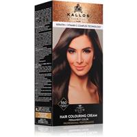 Kallos Glow Lasting Cream Colour permanent hair dye shade Mahogany Brown 60 ml