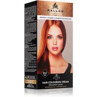 Kallos Glow Lasting Cream Colour permanent hair dye shade Corall Red 60 ml