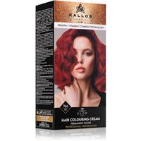 Kallos Glow Lasting Cream Colour permanent hair dye shade Rubin Red 60 ml