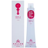 Kallos KJMN Professional Cream Hair Colour Keratin & Argan Oil hair colour with keratin and argan oil shade 10.0 Platinum Blond 100 ml