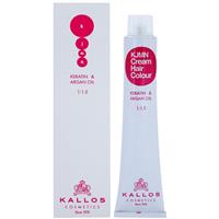 Kallos KJMN Professional Cream Hair Colour Keratin & Argan Oil hair colour with keratin and argan oil shade 6.5 Dark Mahogany Blond 100 ml