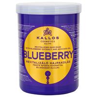 Kallos Blueberry revitalising mask for dry, damaged, chemically treated hair 1000 ml