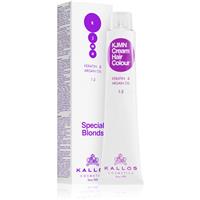 Kallos KJMN Professional Cream Hair Colour Keratin & Argan Oil hair colour with keratin and argan oil shade 12.11 Special Ultra Blonde 100 ml