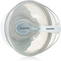 Kikkaboo Suction Bowl with Spoon bowl with spoon with cap 4 m+ Blue 1 pc