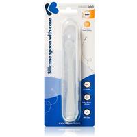 Kikkaboo Silicone Spoon in a Case spoon with bag 4 m+ Blue 1 pc