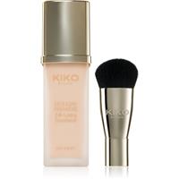 KIKO Milano Holiday Premire 24h Lasting Foundation liquid waterproof foundation with a brush shade 01 Porcelain 28 ml