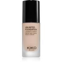 KIKO Milano Unlimited Foundation long-lasting liquid foundation with matt effect shade 01 Rose 30 ml