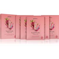 KORIKA SuperFruits Dragon Fruit - Set of 5 Calming Face Sheet Masks face mask set at a reduced price with soothing effect 5x25 g